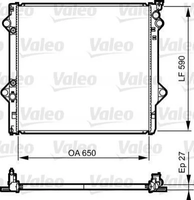 Радиатор, охлаждение двигателя Valeo 735569 (фото 1)
