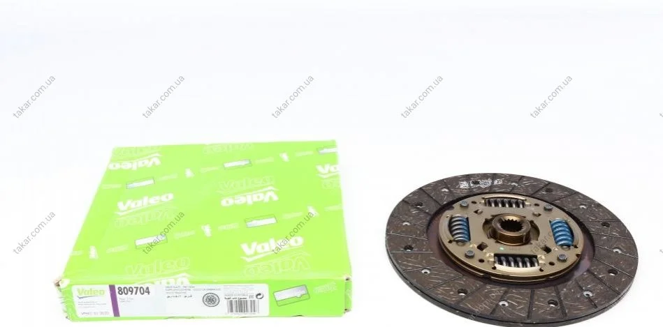 Диск сцепления Nissan Almera 1.6 95-06 (d=220mm) Valeo 809704 (фото 1)