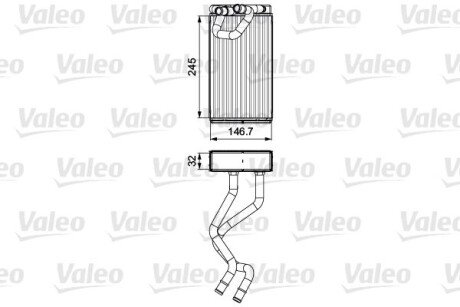 Радиатор печки Valeo 811547