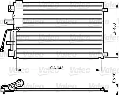 Конденсер кондиціонера Valeo 814010 (фото 1)