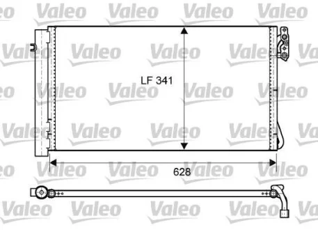 Радиатор кондиционера VALEO Valeo 814012