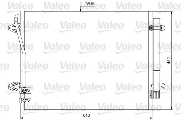 Радіатор кондиціонера VALEO Valeo 814039 (фото 1)
