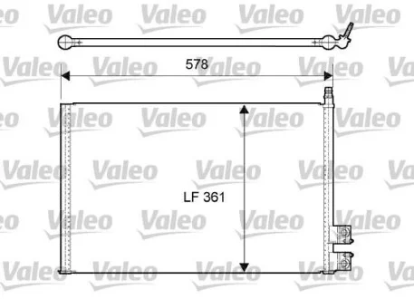 Конденсатор кондиционера FORD FIESTA (выр-во VALEO) Valeo 814083