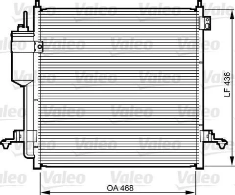 Конденсатор кондиционера MITSUBISHI L200 (выр-во VALEO) Valeo 814214 (фото 1)