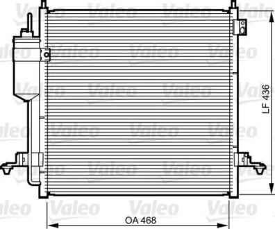 Конденсатор кондиционера MITSUBISHI L200 (выр-во VALEO) Valeo 814214