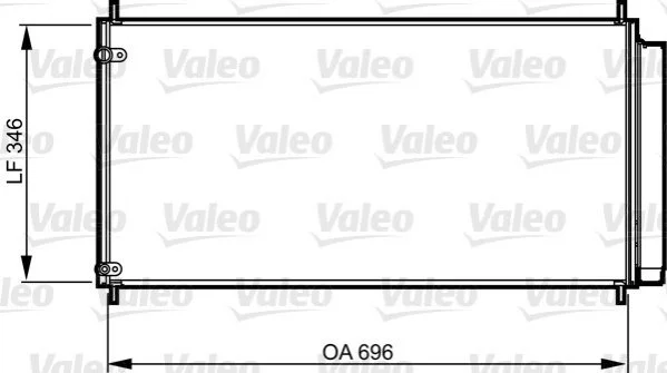 Конденсатор кондиціонера NISSAN JUKE (вир-во VALEO) Valeo 814221 (фото 1)