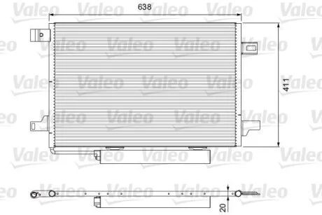 Конденсатор (радиатор) кондиционера VALEO Valeo 814249