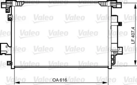 Радиатор кондиционера VALEO Valeo 814315
