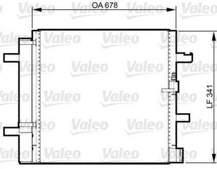 Конденсатор кондиціонера AUDI A4 (вир-во) Valeo 814370 (фото 1)