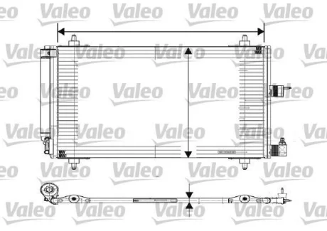 Конденсер кондиціонера Valeo 817508