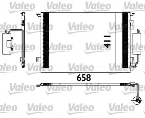 Радиатор кондиционера FIAT; OPEL (выр-во VALEO) Valeo 817648 (фото 1)