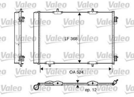 Радіатор кондиціонера VALEO Valeo 818015