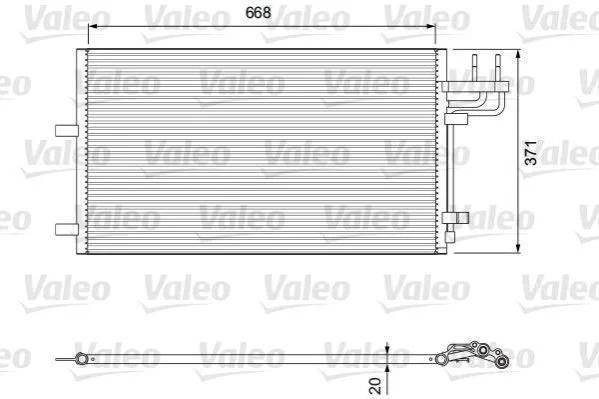 Радиатор кондиционера VALEO Valeo 818046 (фото 1)