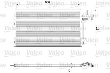 Радиатор кондиционера VALEO Valeo 818046