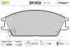 Гальмівні колодки дискові HYUNDAI Accent/Getz/Lantra/Pony/SCoupe "1,1-1,6 "F "89-10 Valeo V301052 (фото 1)