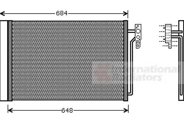 Конденсор кондиціонера RANGE ROVER ALL 02- Van Wezel 02005182 (фото 1)