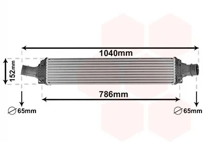 Інтеркулер AUDI A4 3.0D 15- (вир-во) Van Wezel 03014708