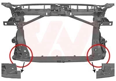 Панель передняя AUDI A3 12 > 16 (выр-во) Van Wezel 0336678