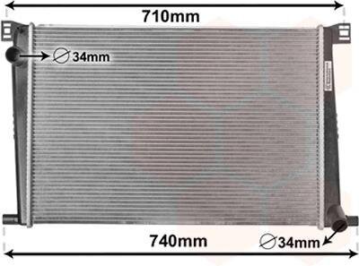 Радіатор охолодження MINI 11/06 > 08/16 Van Wezel 06002356
