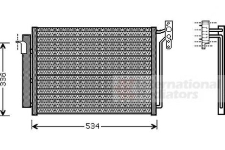 Конденсор кондиціонера BMW X5 E53 MT/AT 01- Van Wezel 06005281
