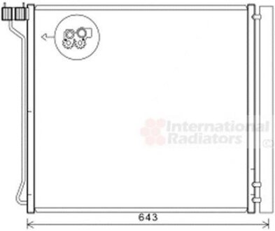 Конденсер кондиціонера BMW X5 E70/ F15 08/13 > 18 Van Wezel 06005474