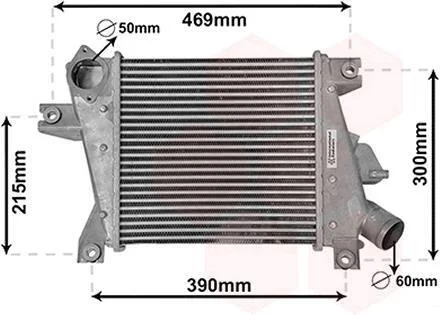 Інтеркулер NISSAN X-TRAIL (2001) 2.2 DCI (вир-во) Van Wezel 13014700 (фото 1)