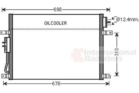 Конденсор кондиціонера JEEP Grand Cherokee Van Wezel 21005050