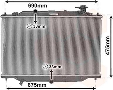 Радіатор охолодження MAZDA CX-5 Van Wezel 27002270