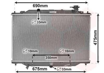 Радіатор охолодження MAZDA CX-5 2.2 D AT (вир-во) Van Wezel 27002274
