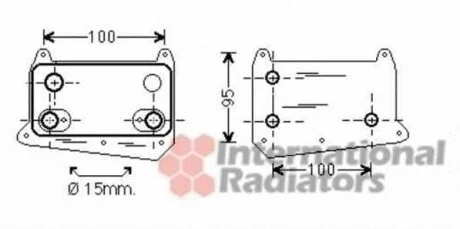 Радиатор масляный MB W/S210 - W163 (пр-во) Van Wezel 30003552