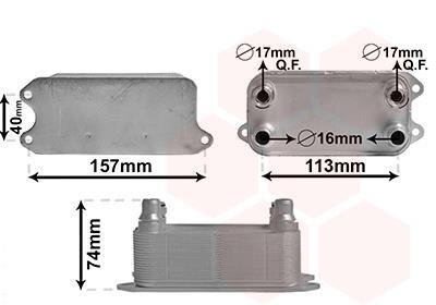 Радіатор масляний MERCEDES C W204 11>14 Van Wezel 30013702