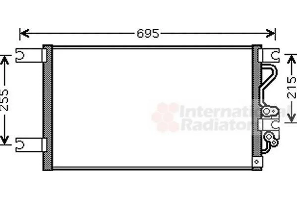 Конденсор кондиционера PAJERO SP 30i/25TD Van Wezel 32005206 (фото 1)