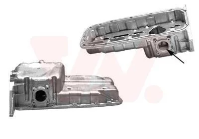 Поддон, смазочный картера двигателя OPEL Astra F Alum. With Hole (выр-во Wan Wezel) Van Wezel 3734071