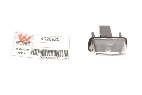 Фонарь подсветки номерного знака двусторонний Van Wezel 4028920