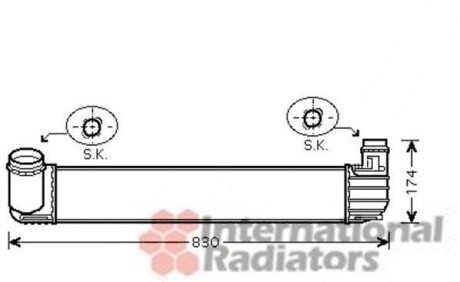 Интеркулер RENAULT MEGANE3 20i/19dCi MT 08- (выр-во) Van Wezel 43004411