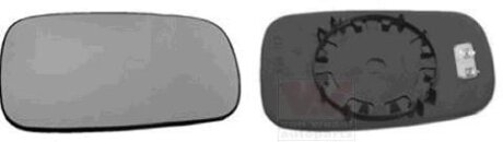 Дзерк. вкладиш лів.=пра. випукл. RENAULT MEGANE 02-06 (Hagus) Van Wezel 4327838