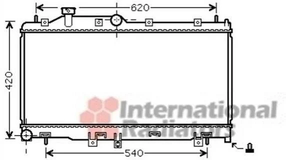 Радиатор охлаждения LEGACY4/OUTB 20/25 MT 03- Van Wezel 51002065 (фото 1)