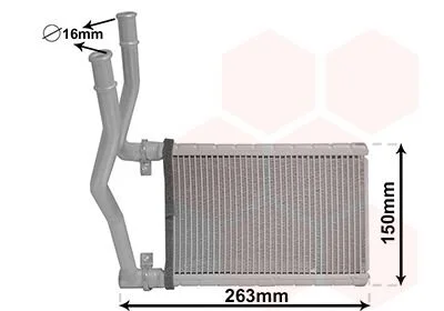 Радіатор обігрівача SUZUKI SWIFT/ SX4 06 > 13 Van Wezel 52006146
