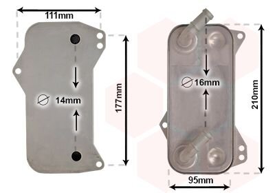 Радіатор масляний AUDI,SKODA, VW Van Wezel 58013709