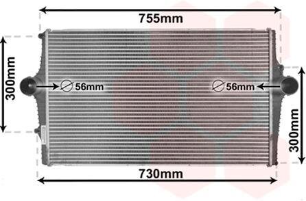 Інтеркулер VOLVO S60/V70/XC70 Van Wezel 59004136