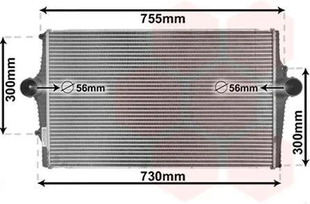 Інтеркулер VOLVO S60/V70/XC70 (вир-во) Van Wezel 59004136