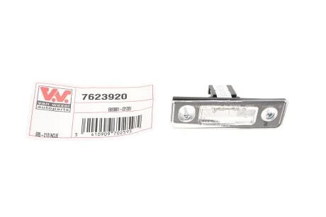 Фонарь подсветки номерного знака Van Wezel 7623920