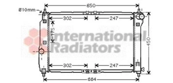 Радиатор охлаждения CHEVROLET AVEO (T250, T255) (05-) 1.4 i 16V (выр-во) Van Wezel 81002067 (фото 1)