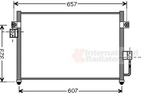 Конденсор кондиціонера HYUNDAI TERRACAN 01>07 Van Wezel 82005134