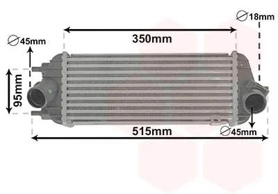 Интеркулер Sportage/IX35 1.7CRDi 09+ (пр-во) Van Wezel 83004281