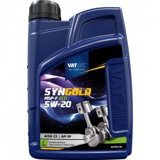 Моторное масло 1 л 5W20 Бензиновый Синтетическое VATOIL 50776