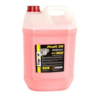 Антифриз красный, -24 °C, G12, 20 л VIPOIL 701250