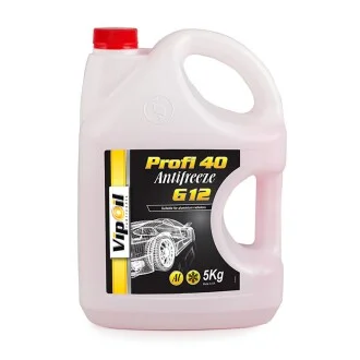 Антифриз червоний -40 °C, G12, 5 л VIPOIL 701403