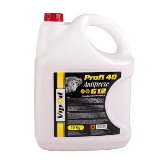 Антифриз красный, -40 °C, G12, 10 л VIPOIL 701404