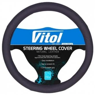 Чохол на кермо 080242/17023 BK L чорна VITOL 00000015509